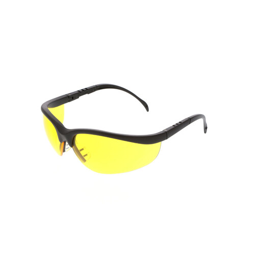 Klondike Black Frame Clear Lens Safety Spectacle
