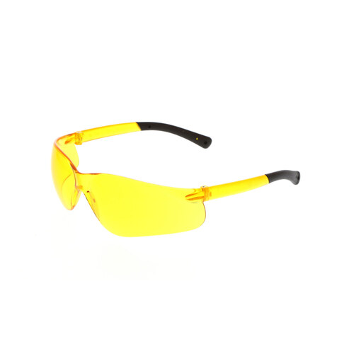 Bearkat Clear Lens Safety Glasses Black Temple S