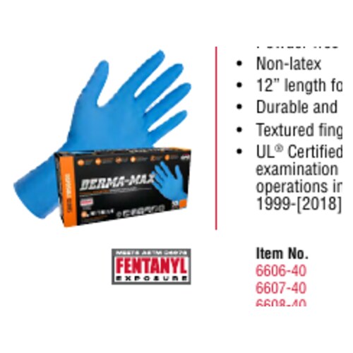 Derma-Max Powder-Free Exam Grade Nitrile Gloves - 2XLRG