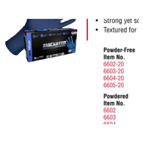 Thickster Powdered Latex Gloves - Xlrg