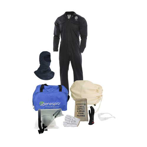 Enespro ArcGuard 8 Cal Coverall Kit Voltage Gloves