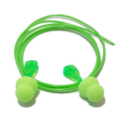 Glide-No Roll Foam Tip Earplug, Corded, NRR26