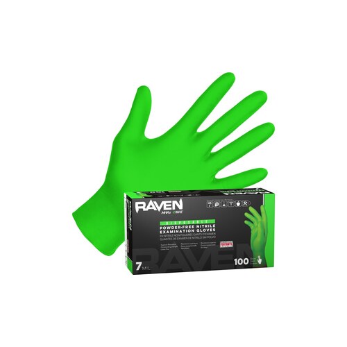 Raven InVue Powder-Free Exam Grade Nitrile Gloves - 2XLRG