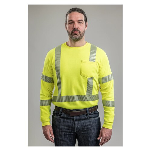 Drifire FR Hi-Vis Dual Hazard Long Sleeve T-Shirt Class 3