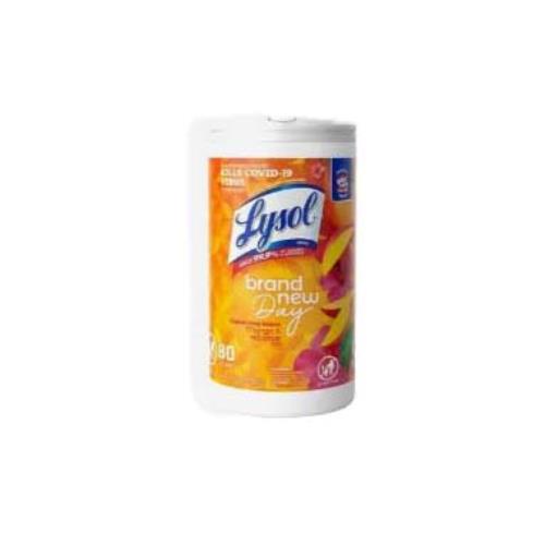 Lysol Brand-New-Day Disinfectant Wipe, 80 Count