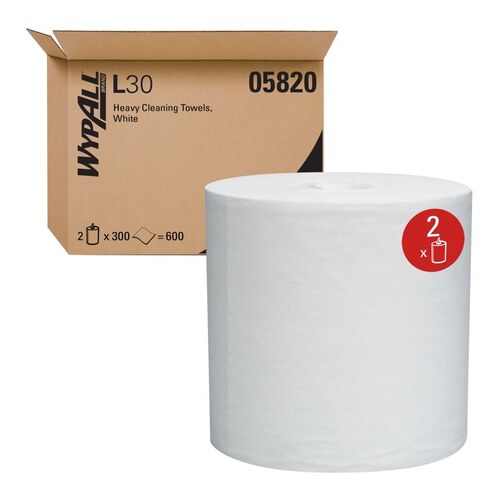 Wypall L30 Economizer Wiper White Pop-Up 120 Per