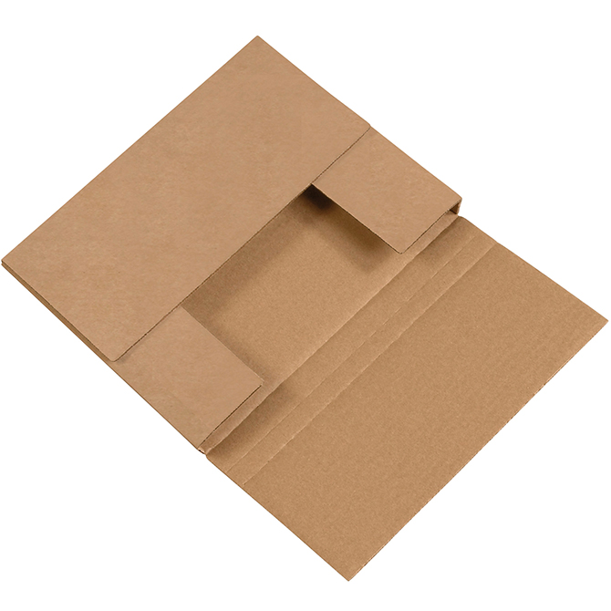 10.25 X 8.25 X 1.25" Kraft Easy-Fold Mailer, 50 Mailers/Bundle