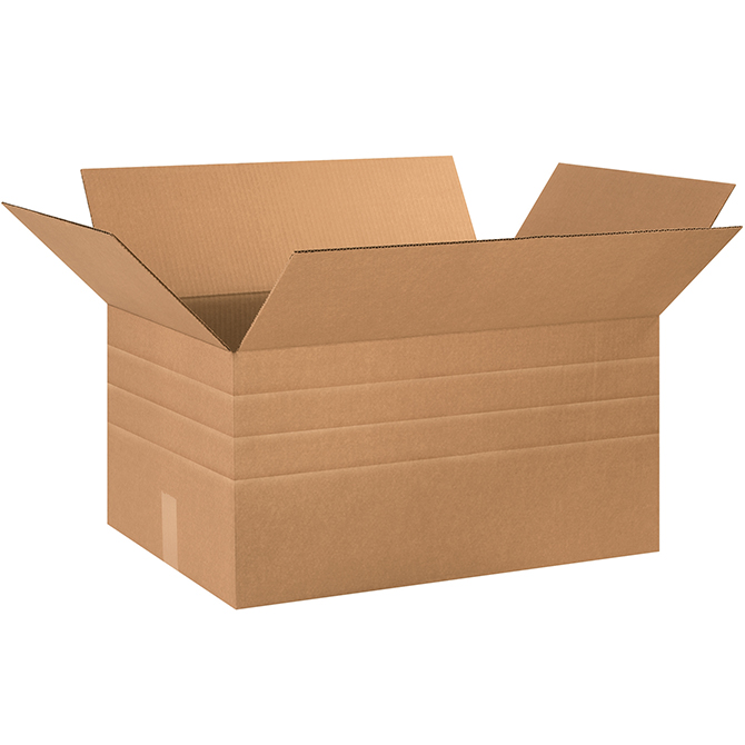 24 X 16 X 12/10/8/6" ECT-32 Multi-Depth Box, 15 Boxes/Bundle