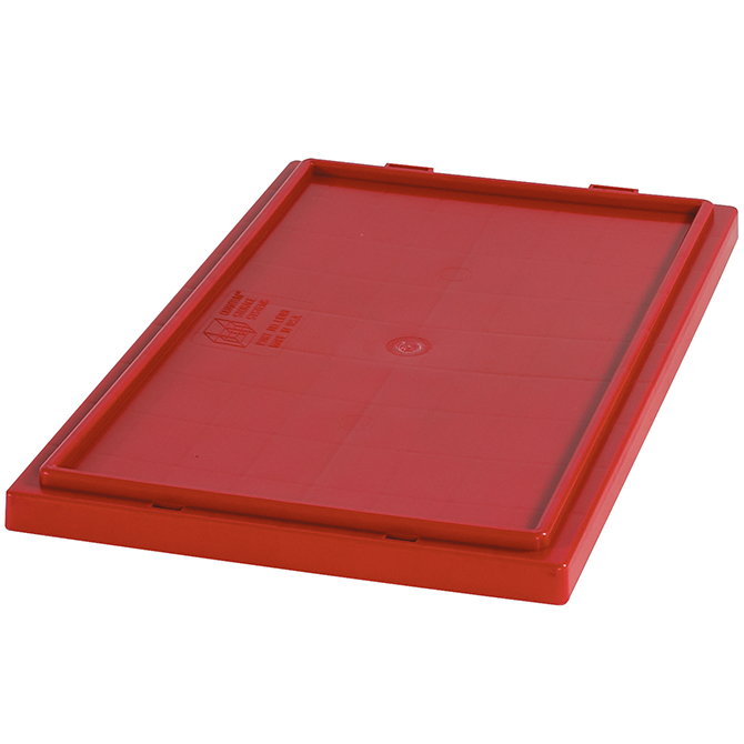 20.875 X 18.25" Stack & Nest Lids, Red, 3/Case