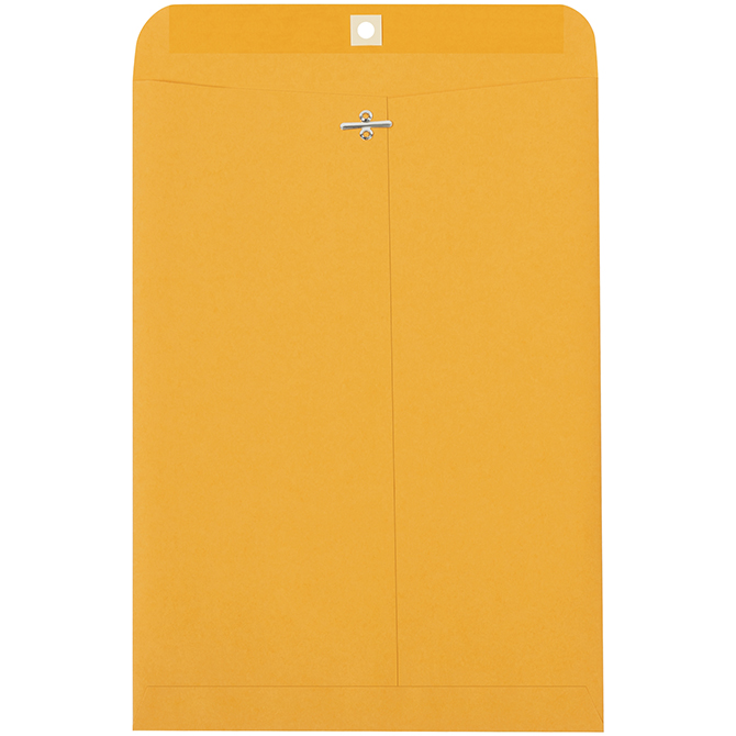 9.25 X 14.5" Clasp Envelopes, Kraft, 500/Case