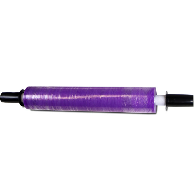 Goodwrappers Extended Core Stretch Film - Purple, 20", 80 Gauge, 1000 FT., 4 Rolls/Case