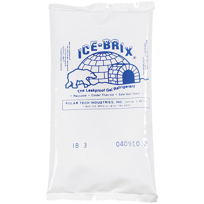 5 X 2.75 X .75" - 3 OZ. Ice-Brix&trade; Cold Packs, 96 Each/Case
