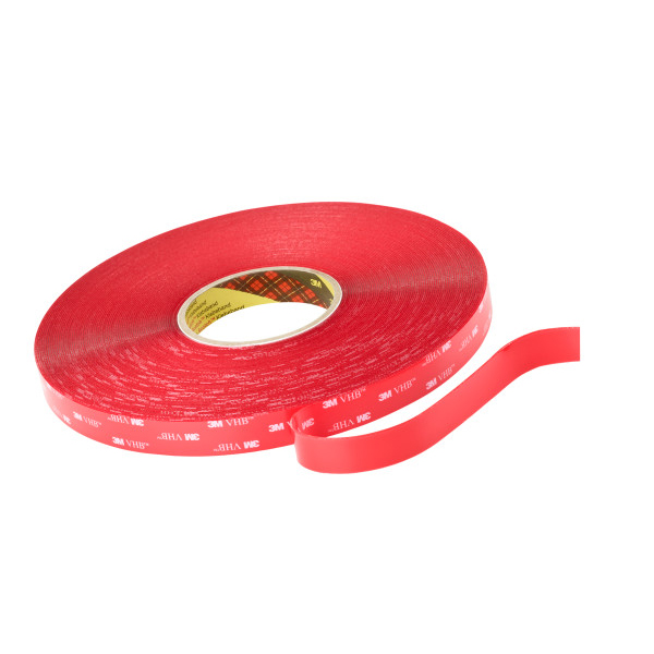3M 4910 Vhb Foam Tape - 1" X 36 Yds., 40 MIL, Clear, 9 Rolls/Case