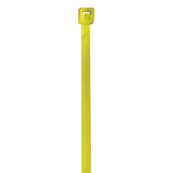 Cable Ties - 4", 18 LB., Fluorescent Yellow, 1000/Case