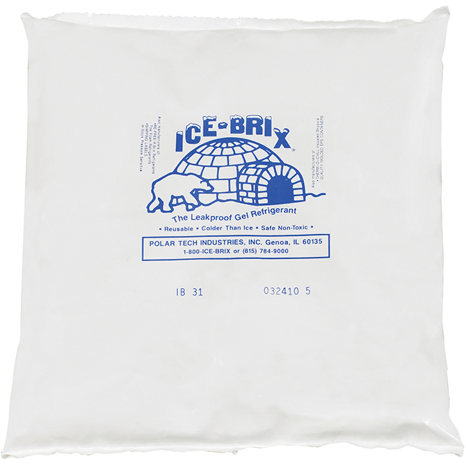 8 X 8 X 1.5" - 32 OZ. Ice-Brix&trade; Cold Packs,