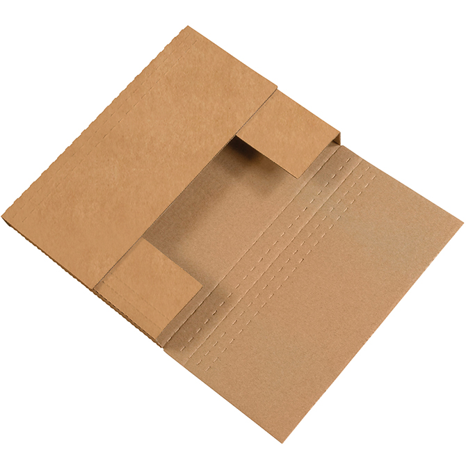 7.5 X 5.5 X 2" Kraft Easy-Fold Mailer, 50 Mailers/Bundle