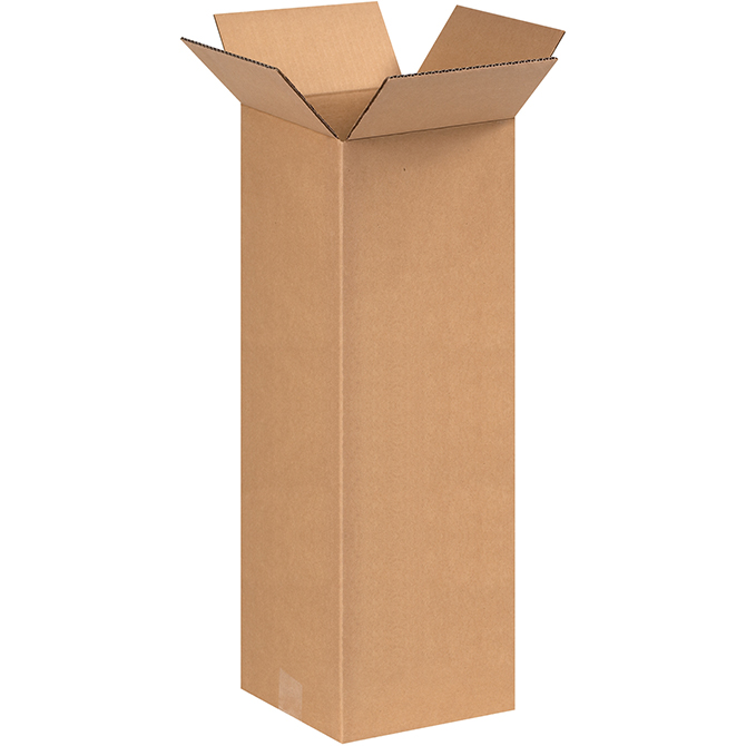 8 X 8 X 20" ECT-32 RSC Corrugated Box, 25 Boxes/Bundle