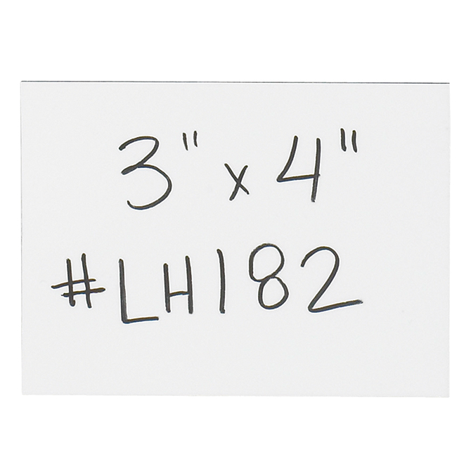 3 X 4" Warehouse Labels - Magnetic Strips, White, 25/Case