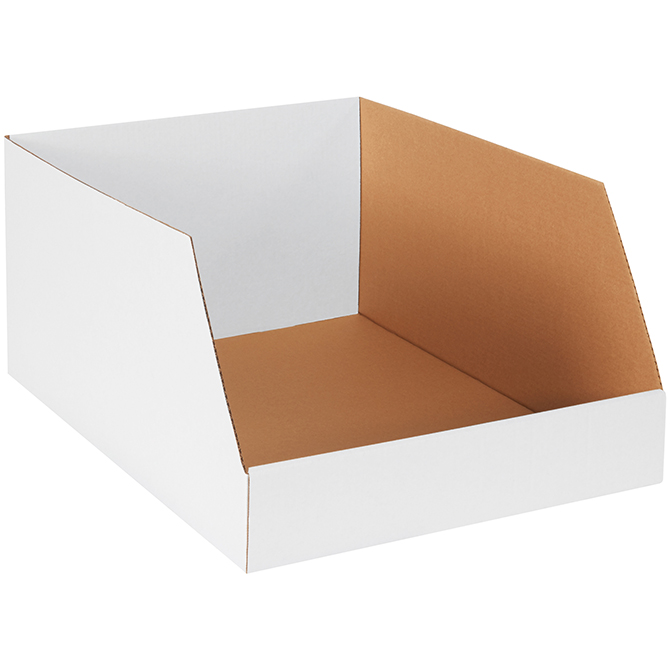 18 X 24 X 12" Jumbo Open Top Bin Boxes, 20/Bundle