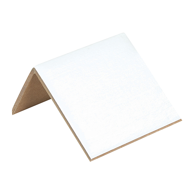 4 X 4 X 2" Edge Board Protectors - .160" Thick, White, 480/Case