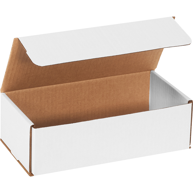 10 X 5 X 3" White Corrugated Mailer, 50 Mailers/Bundle
