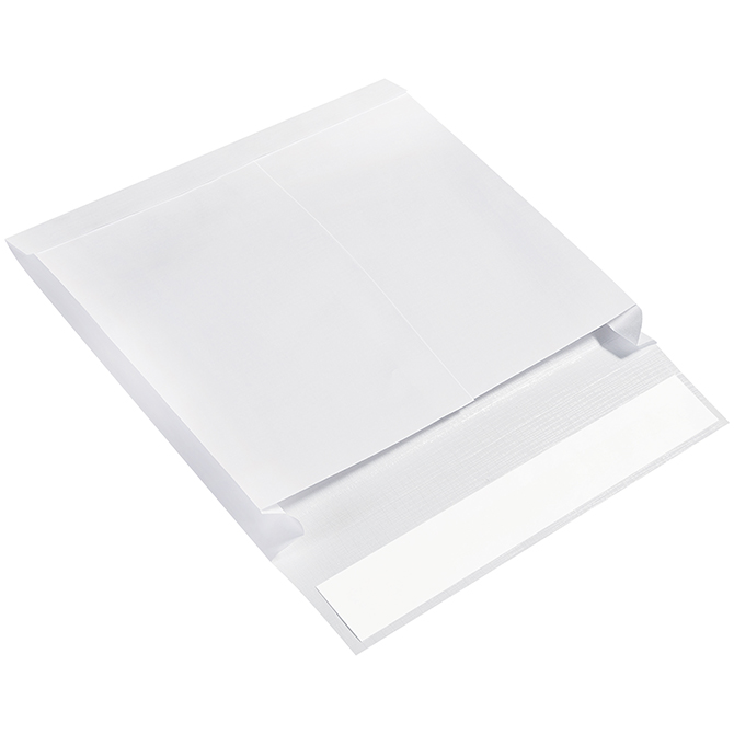 10 X 13 X 2" Expandable Ship-Lite Envelopes, Side-Open, White, 100/Case