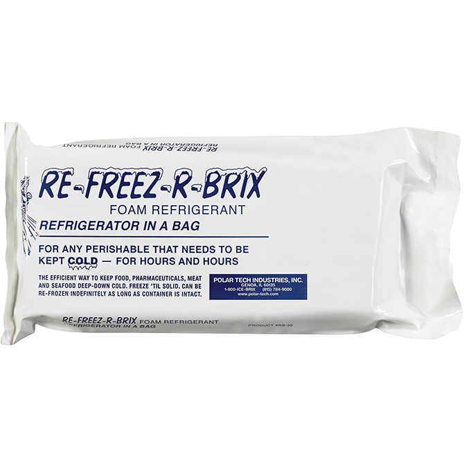 9 X 4 X 1.5" - 31 OZ. Re-Freez-R-Brix&trade; Cold