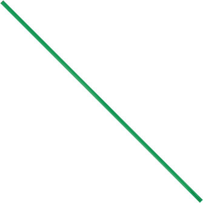 10&QUOT; Plastic Pre-Cut Twist Ties, Green, 2000/CASE