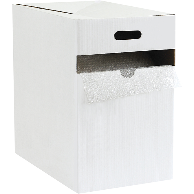 3/16" - 12" X 175 FT. - Air Bubble Dispenser Pack, Adhesive-Backed, 12" Perf
