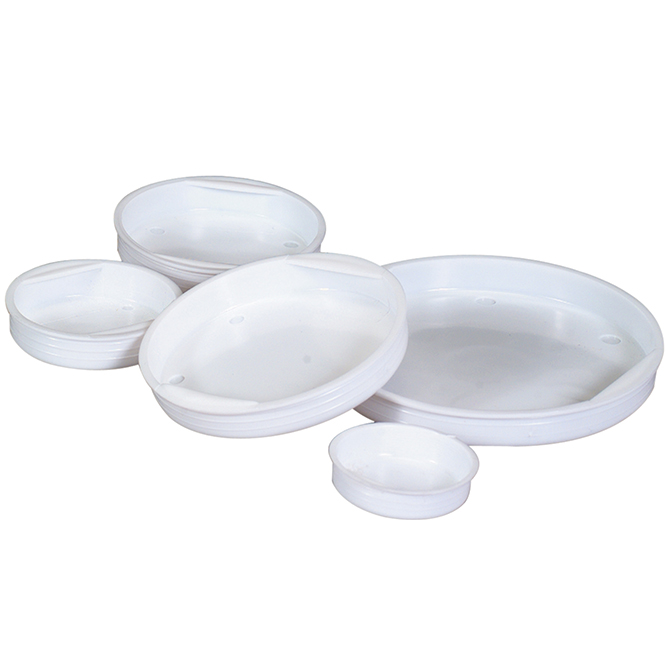 10" Plastic End Caps, 100/Case