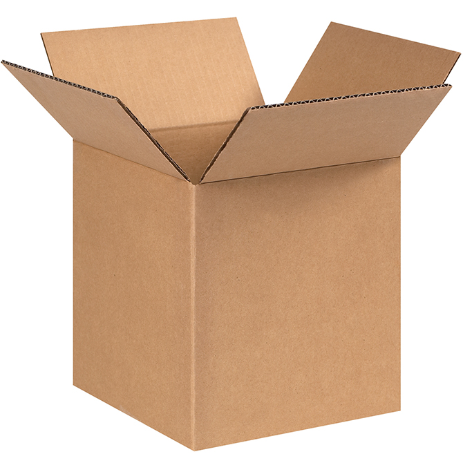 8 X 8 X 9" ECT-32 RSC Corrugated Box, 25 Boxes/Bundle
