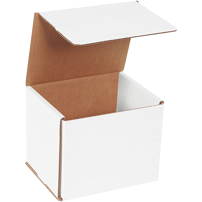 6 X 5 X 5" White Corrugated Mailer, 50 Mailers/Bundle