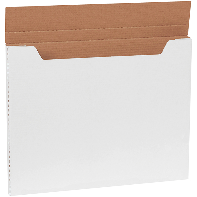 20 X 16 X 1" White Jumbo Fold-Over Mailer, 20 Mailers/Bundle