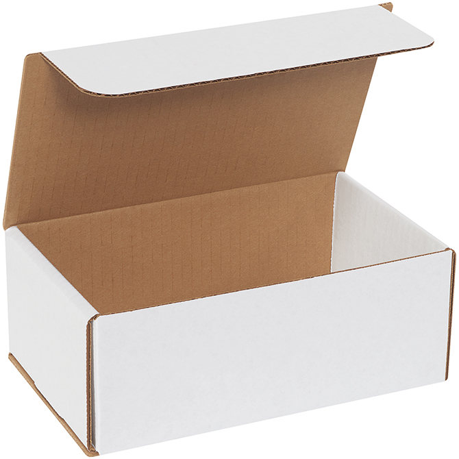 8 X 5 X 3" White Corrugated Mailer, 50 Mailers/Bundle