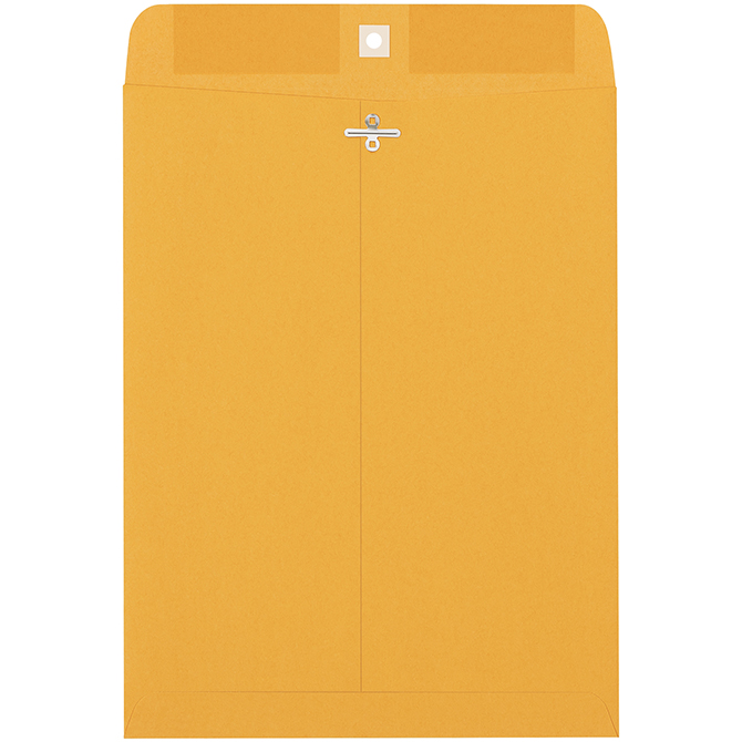 9 X 12" Clasp Envelopes, Kraft, 500/Case