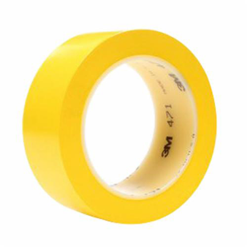 3M 471 Color Vinyl Tape - 1" X 36 Yds., Yellow, 36 Rolls/Case
