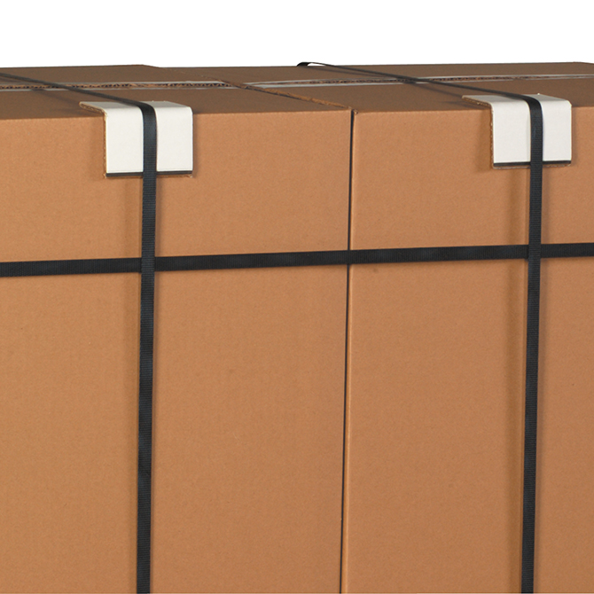 2 X 2 X 6" Edge Board Protectors - .225" Thick, White, 300/Case