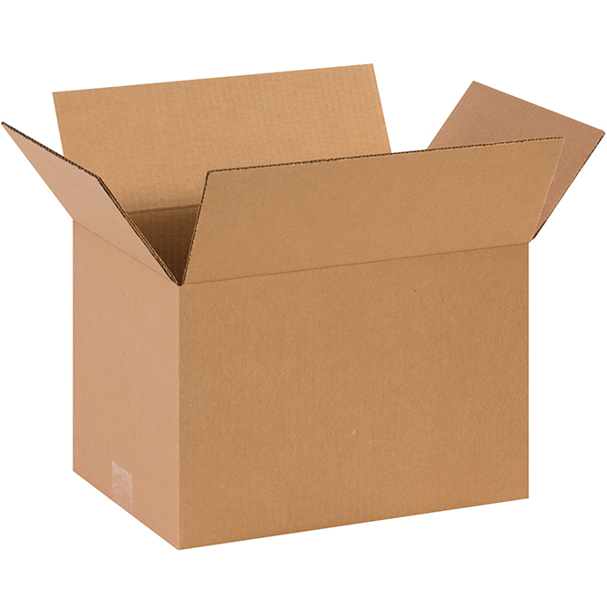 13 X 10 X 9" ECT-32 RSC Corrugated Box, 25 Boxes/Bundle