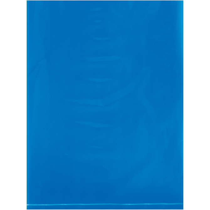 9 X 12" - 2 MIL Flat Poly Bags, Blue, 1000/Case