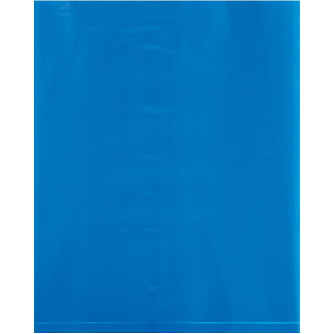 8 X 10" - 2 MIL Flat Poly Bags, Blue, 1000/Case