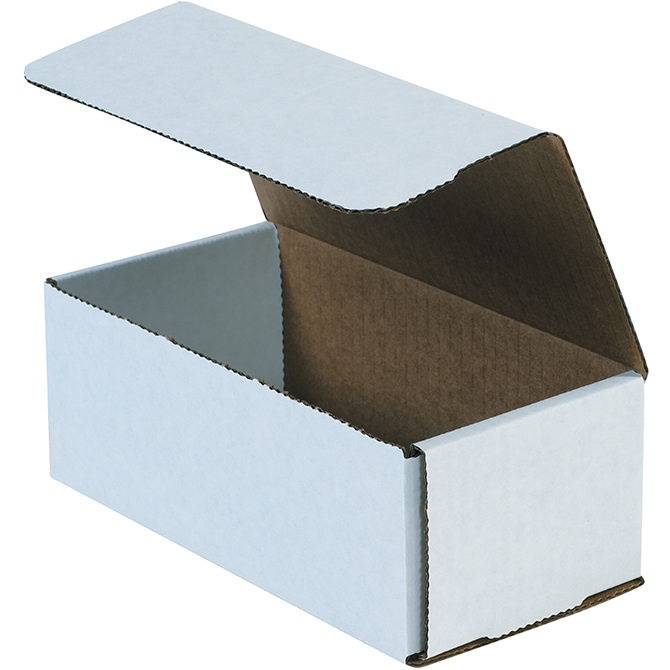 8 X 4 X 3" White Corrugated Mailer, 50 Mailers/Bundle