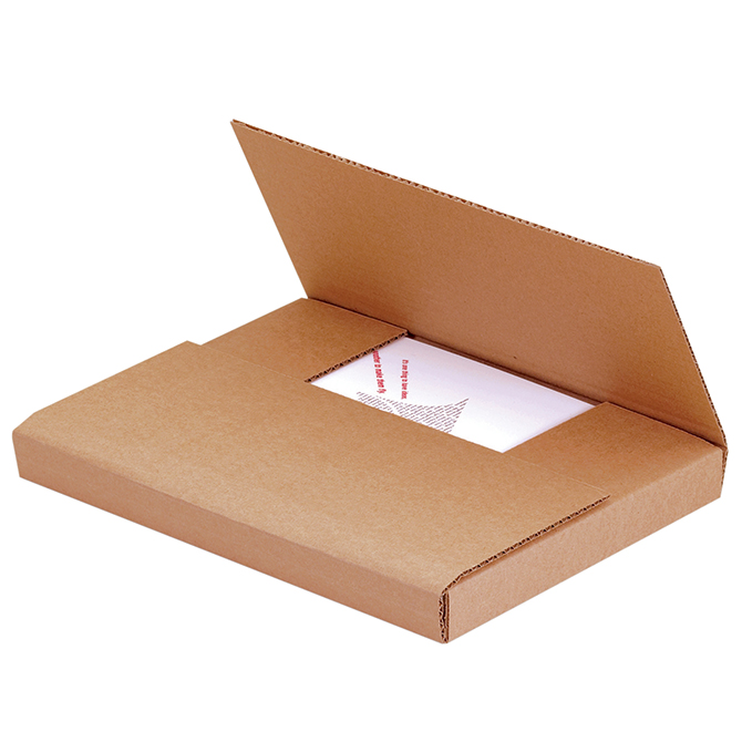 11.75 X 10.5 X 2.5" Kraft Easy-Fold Mailer, 50 Mailers/Bundle