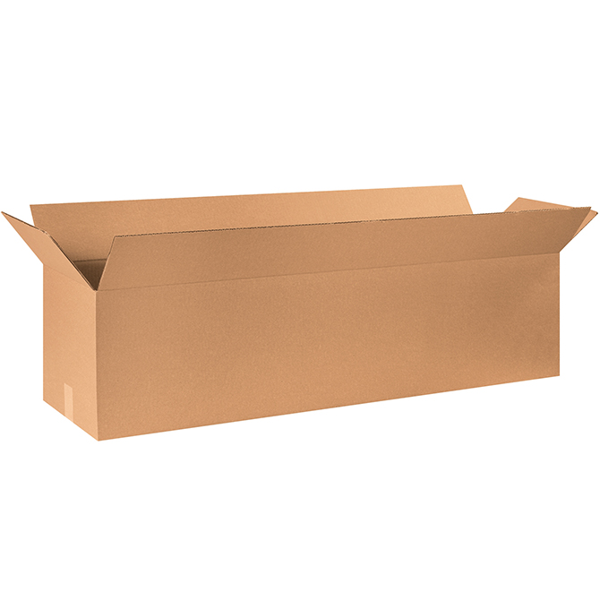 50 X 12 X 12" ECT-32 RSC Long Corrugated Box, 10 Boxes/Bundle