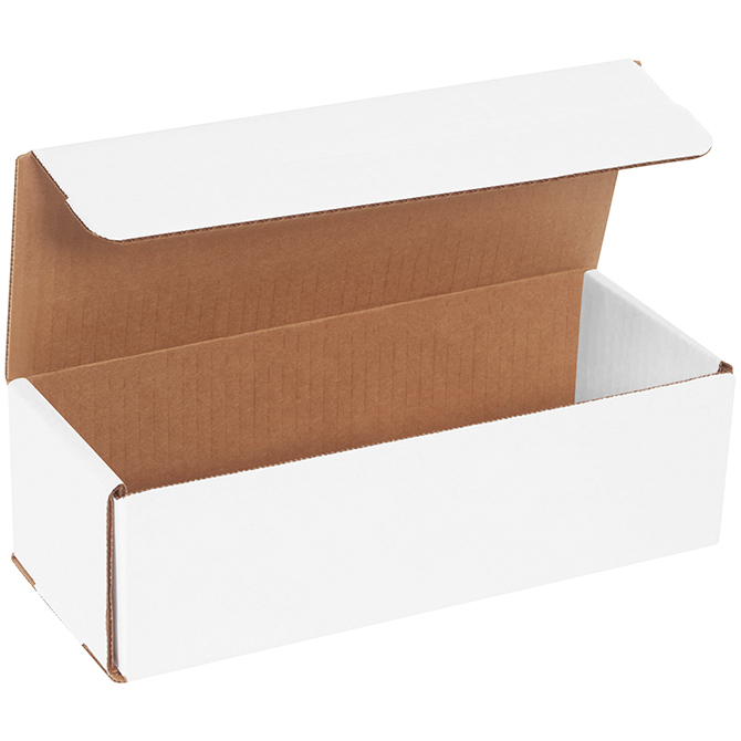 10 X 4 X 3" White Corrugated Mailer, 50 Mailers/Bundle
