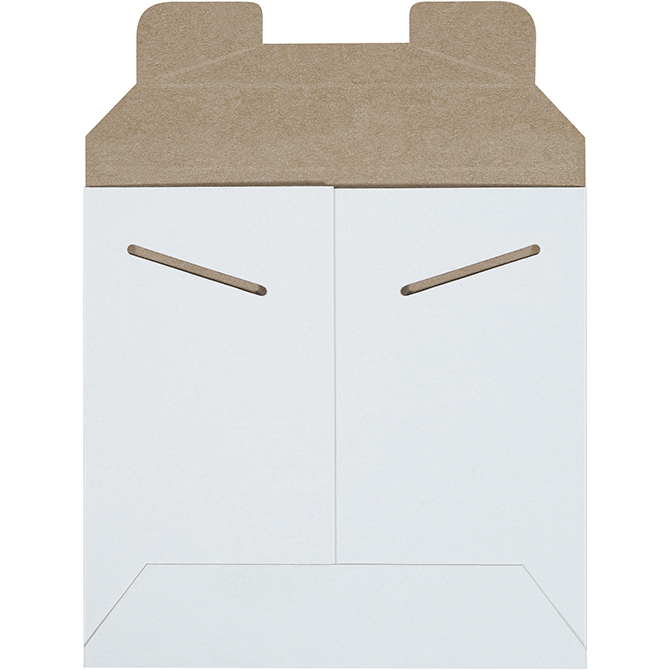 6 X 6" Tab Locking Rigid Flat Mailer, White, 200/Case
