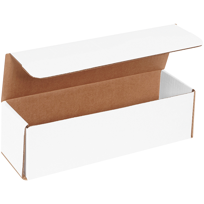 11.5 X 3.5 X 3.5" White Corrugated Mailer, 50 Mailers/Bundle