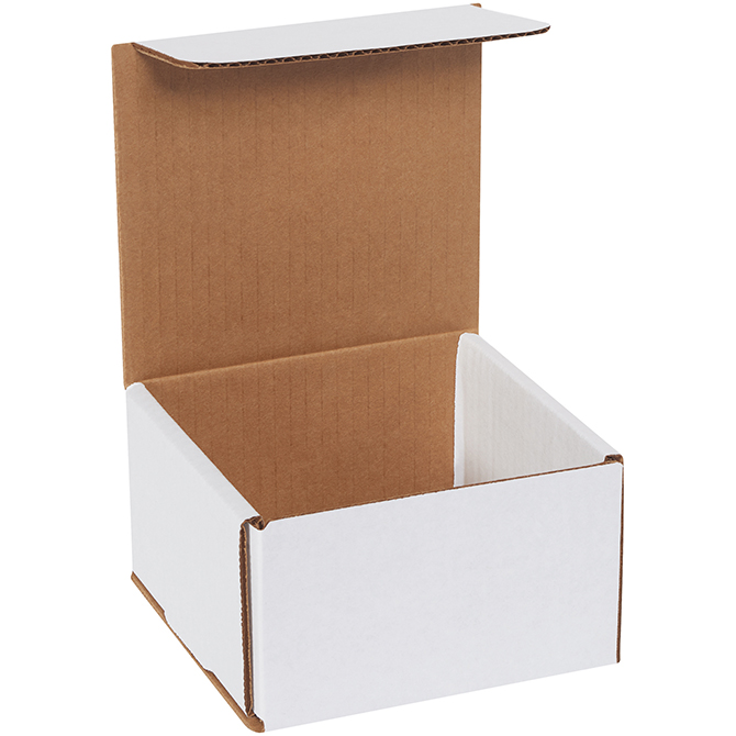 5 X 5 X 3" White Corrugated Mailer, 50 Mailers/Bundle