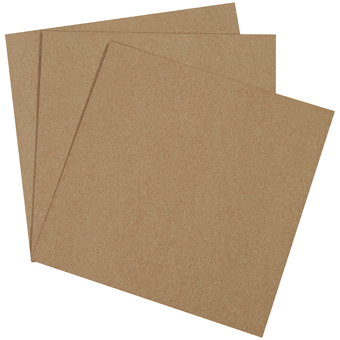 12 X 12" Chipboard Sheets, - .022" Thick, 625/Case