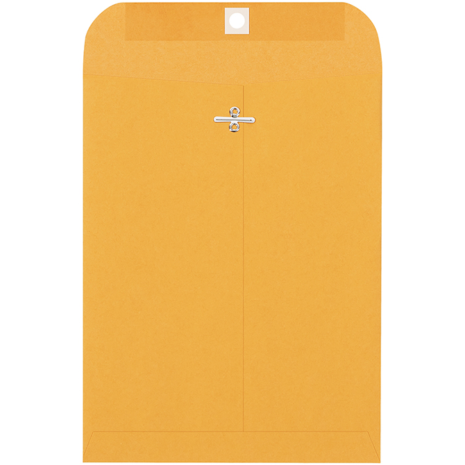 7.5" X 10.5" Clasp Envelopes, Kraft, 1000/Case