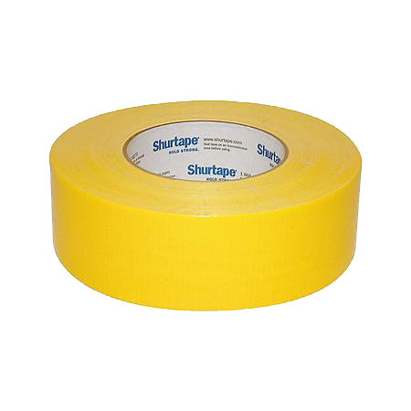 Shurtape PC618 Duct Tape - 2" X 60 Yds., Yellow, 24 Rolls/Case